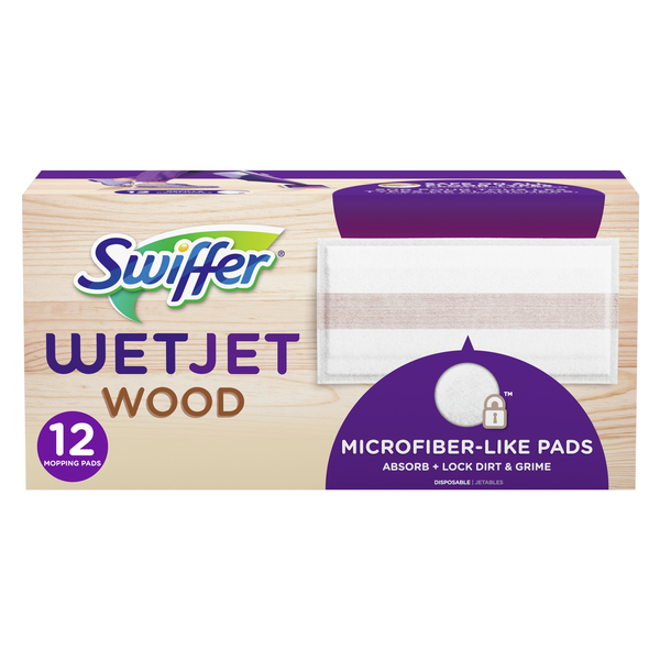 Cleaning Products Swiffer WetJet Wood Mopping Refill Pads hero