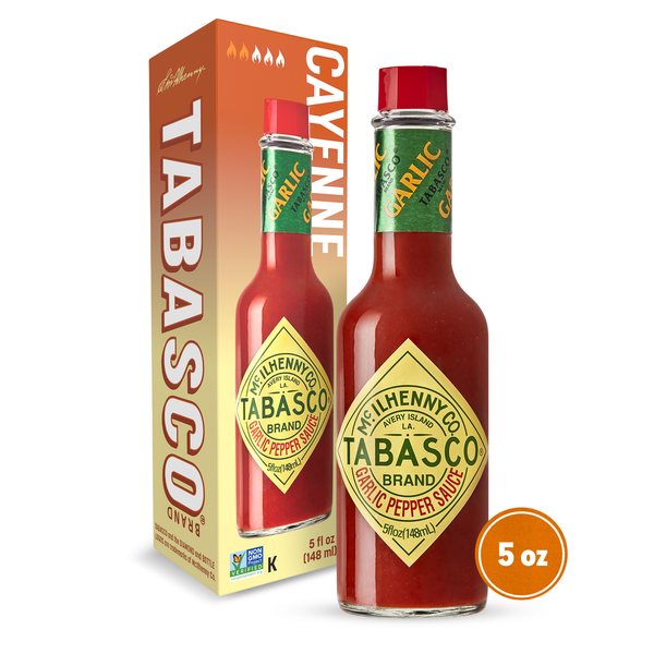 Condiments Tabasco Garlic Pepper Sauce hero