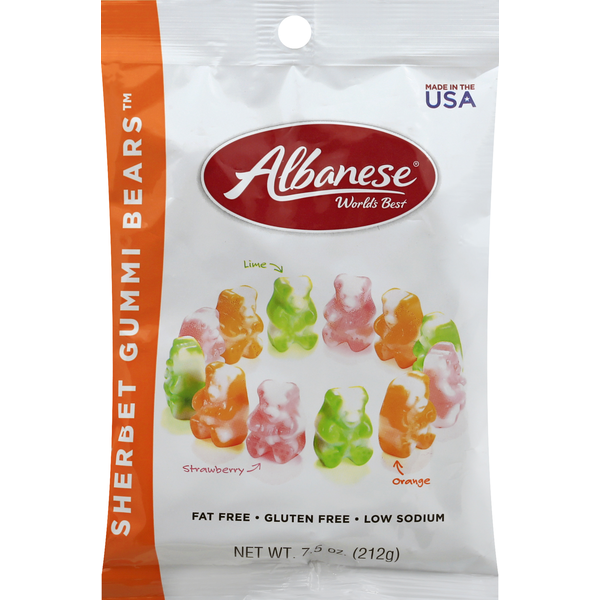 Candy & Chocolate Albanese Gummi Bears, Sherbet hero