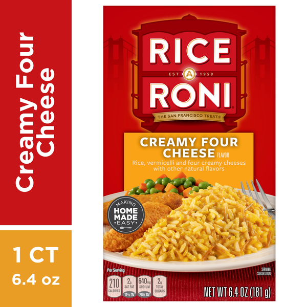 Instant Foods Rice-A-Roni Four Cheese Rice Mix hero