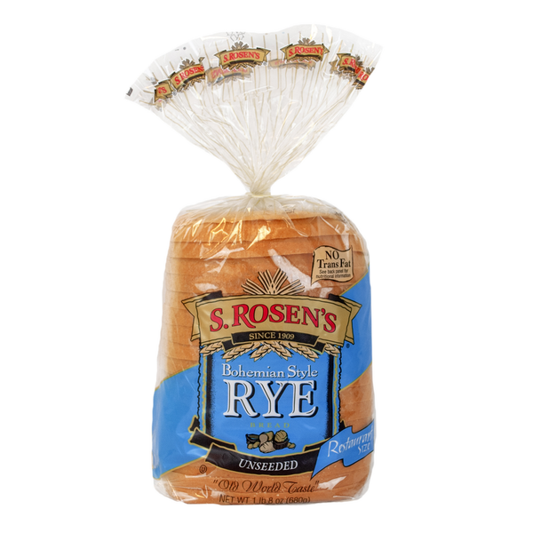 Bread S. Rosen's Bohemian Style Rye Unseeded hero