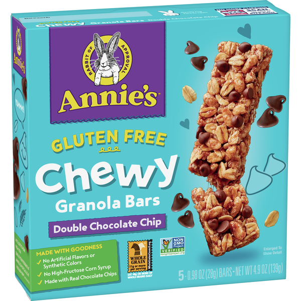 Energy & Granola Bars Annie's Chewy Double Chocolate Chip Granola Bars hero