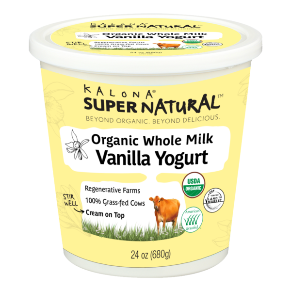 Yogurt Kalona SuperNatural Organic, Whole Milk Vanilla Yogurt hero