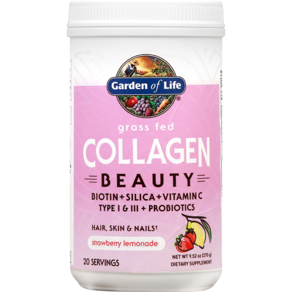 Miscellaneous Supplements Garden of Life Collagen, Grass Fed, Strawberry Lemonade hero