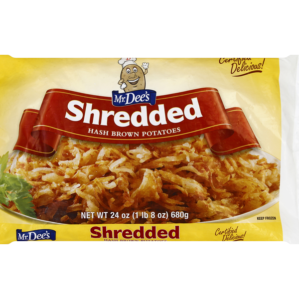 Frozen Appetizers & Sides Mr. Dee's Hash Brown Potatoes, Shredded hero