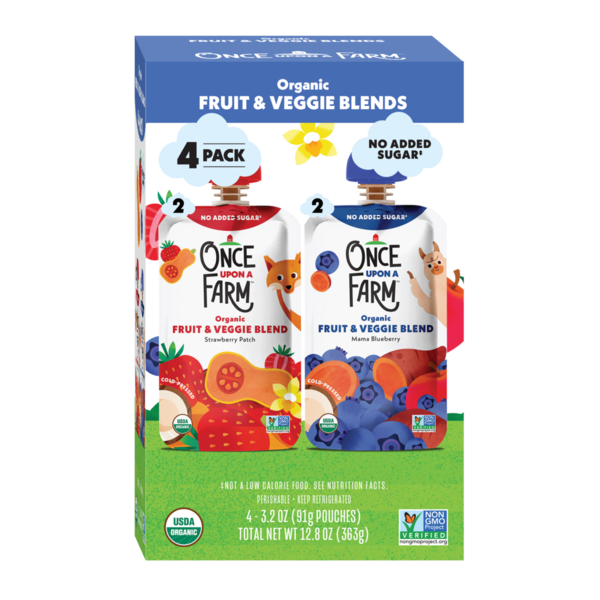 Publix Once Upon a Farm Organic Berry Bundle Variety Pack Kids' Snacks ...