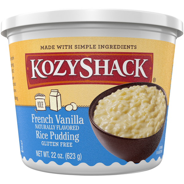 Refrigerated Pudding & Desserts Kozy Shack French Vanilla Rice Pudding hero