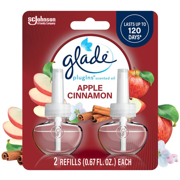 Air Fresheners & Candles Glade Plug-In Apple Cinnamon Scented Oil hero