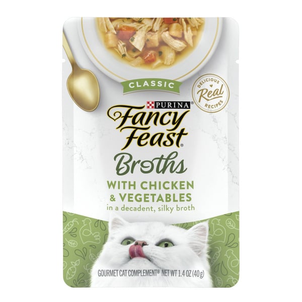 Cat Food Purina Fancy Feast Broths Classic with Chicken & Vegetables Cat Food hero