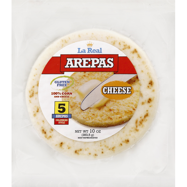 La Real Foods Arepas, Cheese, Colombian Style, Medium hero