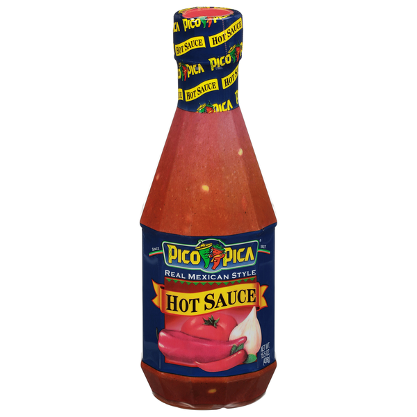 Latino Foods Pico Pica Hot Sauce, Real Mexican Style hero