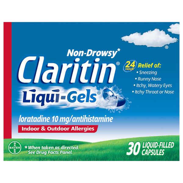 Cold, Flu & Allergy Claritin 24 Hour Non-Drowsy Allergy Liqui-Gels hero