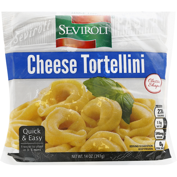 Frozen Meals Seviroli Tortellini, Cheese, Classic Shape hero