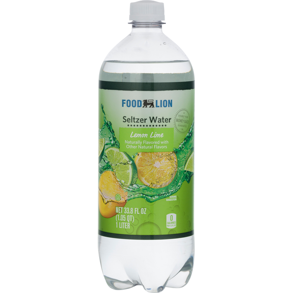 Water, Seltzer & Sparkling Water Food Lion Seltzer Water, Lemon Lime hero