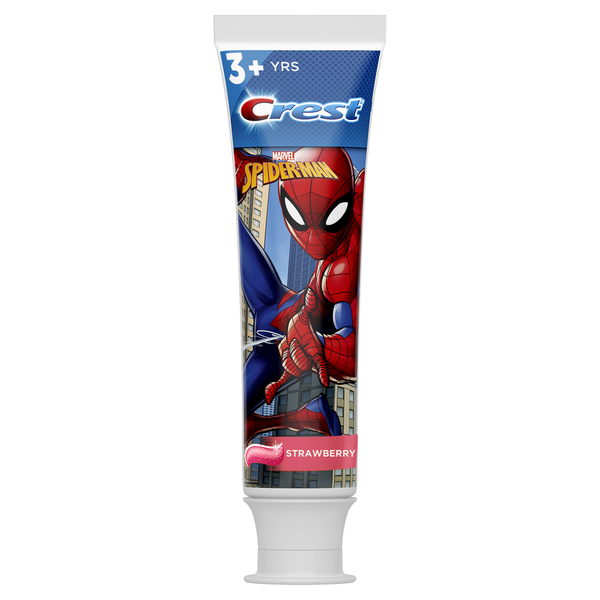 Oral Hygiene Crest Kid's Toothpaste, featuring Marvel's Spiderman, Strawberry Flavor hero