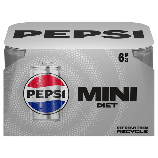 Soft Drinks Pepsi Soda, Diet, Mini hero