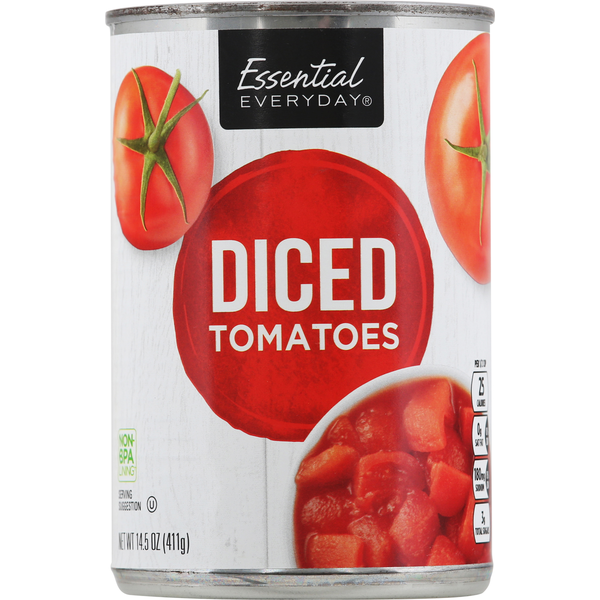 Canned & Jarred Vegetables Essential Everyday Tomatoes, Diced hero