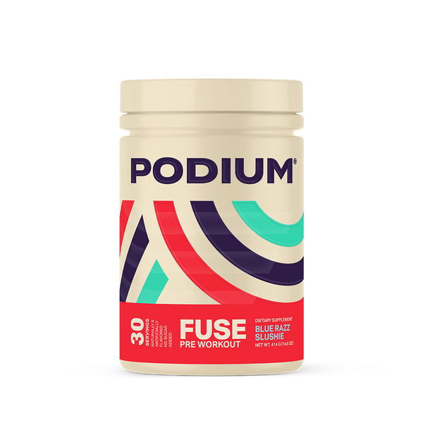 Podium FUSE Pre Workout, Blue Razz Slushie hero