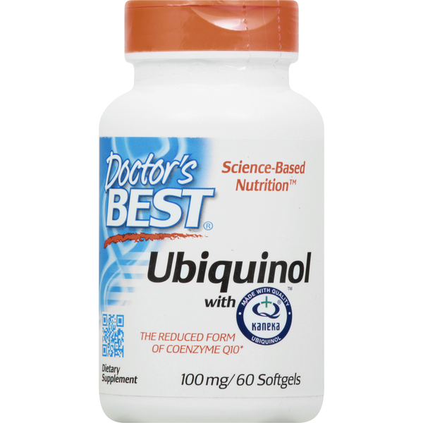 Vitamins & Supplements Doctor’s Best Ubiquinol, with Kaneka, 100 mg, Softgels hero