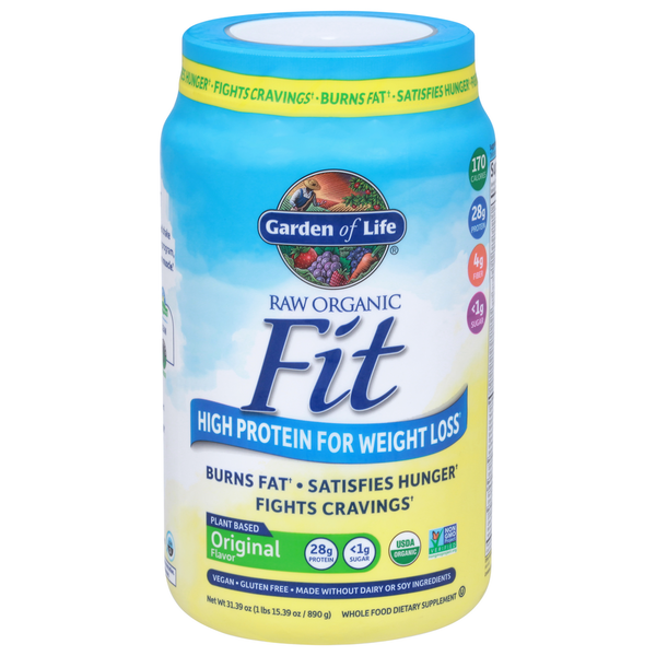 Protein & Meal Replacements Garden of Life Protein Powder, Raw Organic, Original Flavor, Fit hero