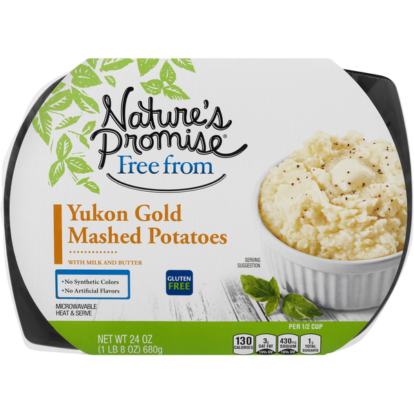 Prepared Sides Nature's Promise Yukon Gold Mashed Potatoes hero