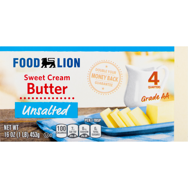 Butter Food Lion Butter, Sweet Cream, Unsalted hero