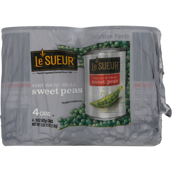 Canned Meals & Beans Le Sueur Sweet Peas, Very Young, Small hero