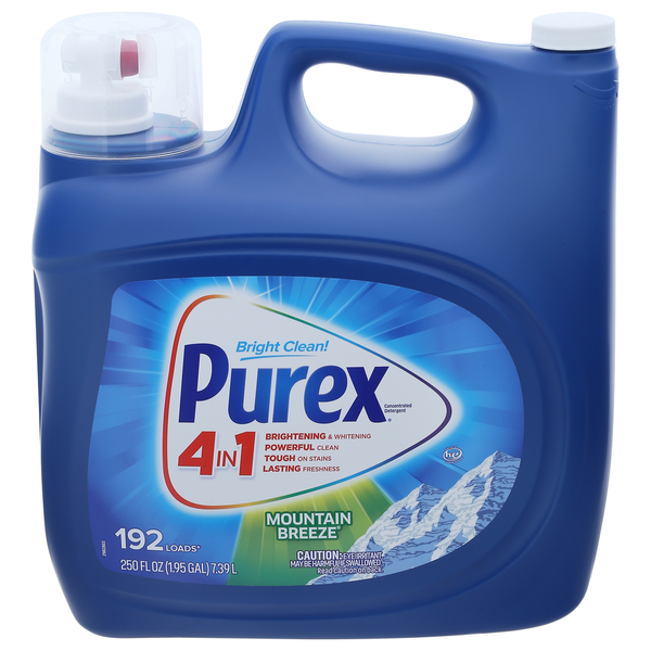 Purex Detergent, Mountain Breeze, 4 in 1 hero