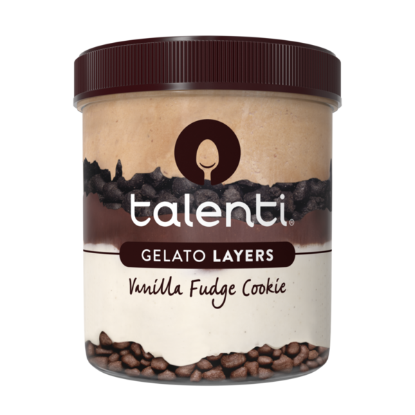 Frozen Dessert & Novelties Talenti Gelato Layers Vanilla Fudge Cookie hero