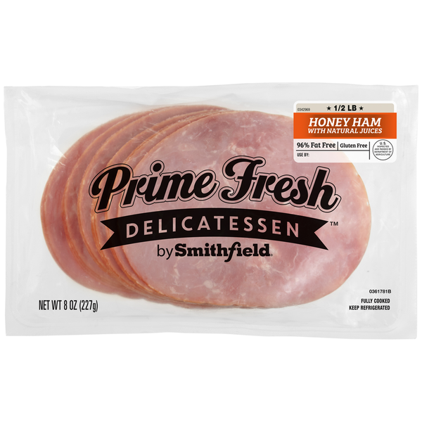 Packaged Lunch Meat Smithfield Honey Ham hero