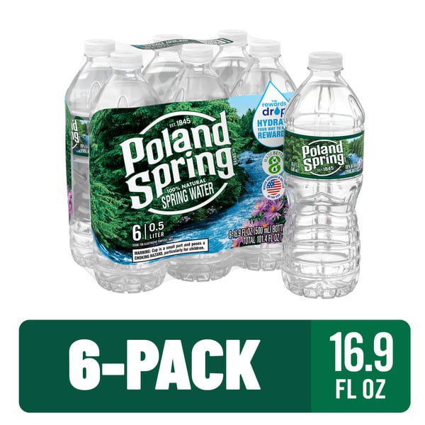 Water, Seltzer & Sparkling Water Poland spring 100% Natural Spring Water hero