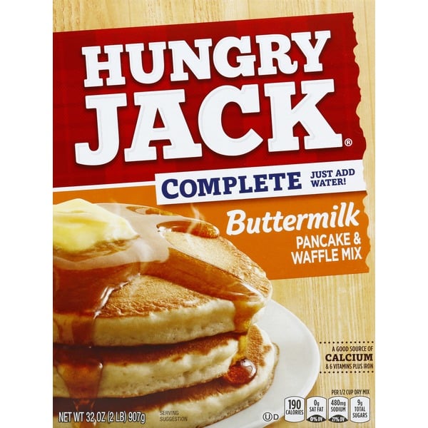 Hot Cereal & Pancake Mixes Hungry Jack Pancake & Waffle Mix Buttermilk hero