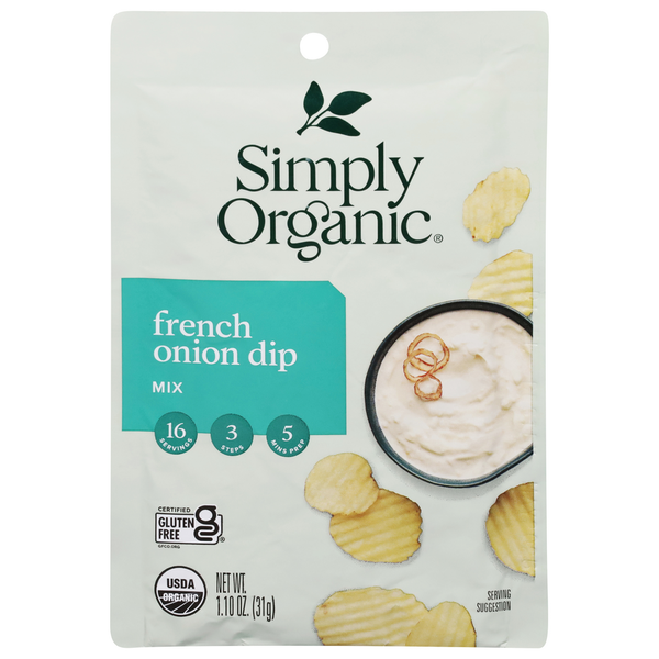 Spices & Seasonings Simply Organic Mix, French Onion Dip hero