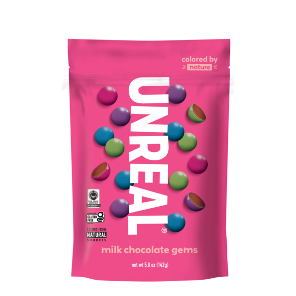 Candy & Chocolate UNREAL Milk Chocolate Gems hero