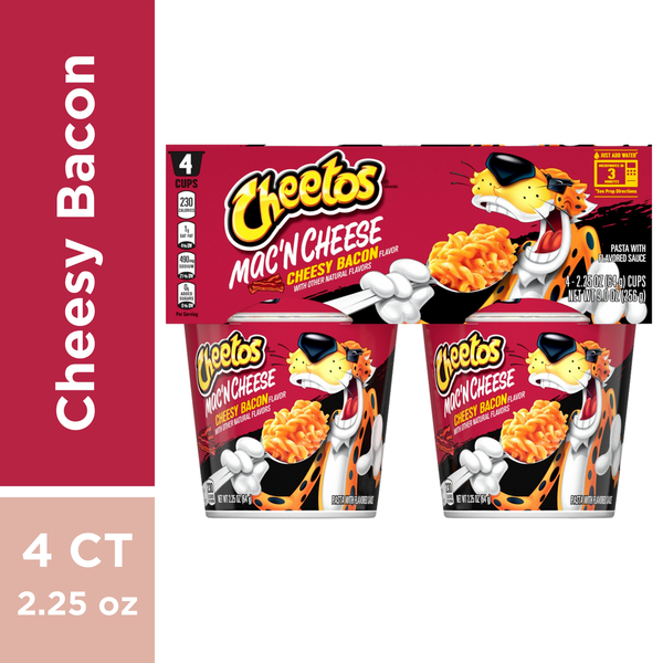 Instant Foods Cheetos Mac 'N Cheese, Cheesy Bacon Flavor, 4 Cups hero