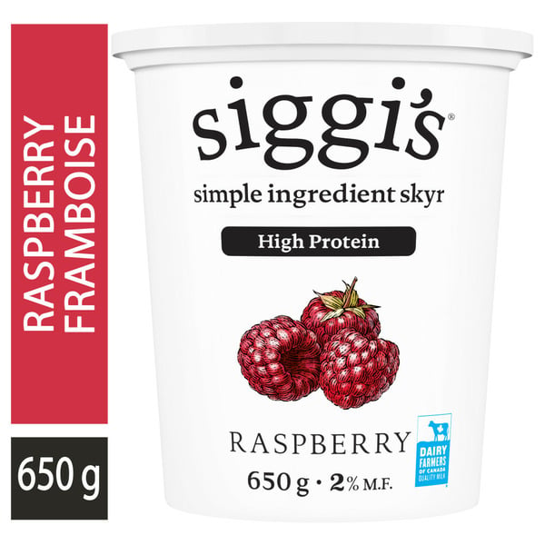 Yogurt Siggi's Skyr Yogurt Raspberry 2%, High Protein hero