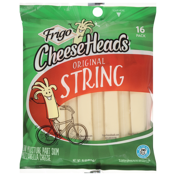 Packaged Cheese Frigo String Cheese, Original, 16 Pack hero