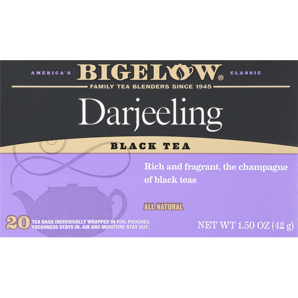 Tea Bigelow Black Tea, Darjeeling, Tea Bags hero