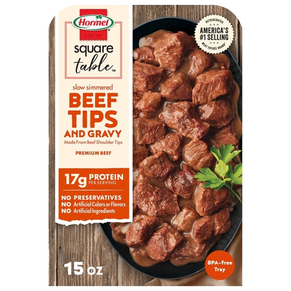 Packaged Meat Hormel Square Table Slow Simmered Beef Tips And Gravy hero