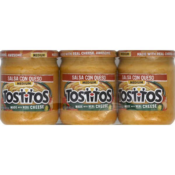 Fresh Dips & Tapenades Tostitos Salsa Con Queso, Medium hero