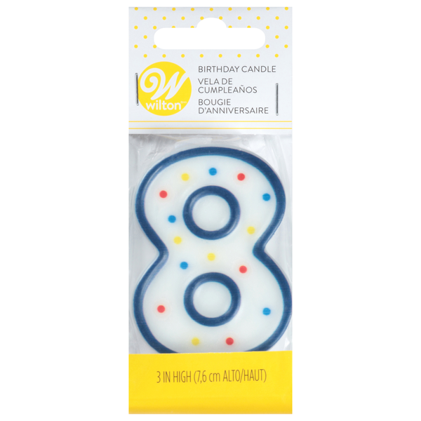 Baking Supplies & Decor Wilton Birthday Candle, 8, 3 Inch hero