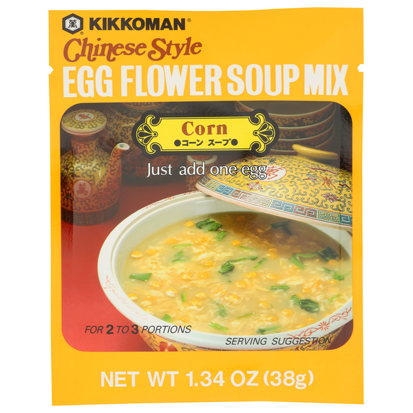 Kikkoman Egg Flower Soup Mix Corn hero