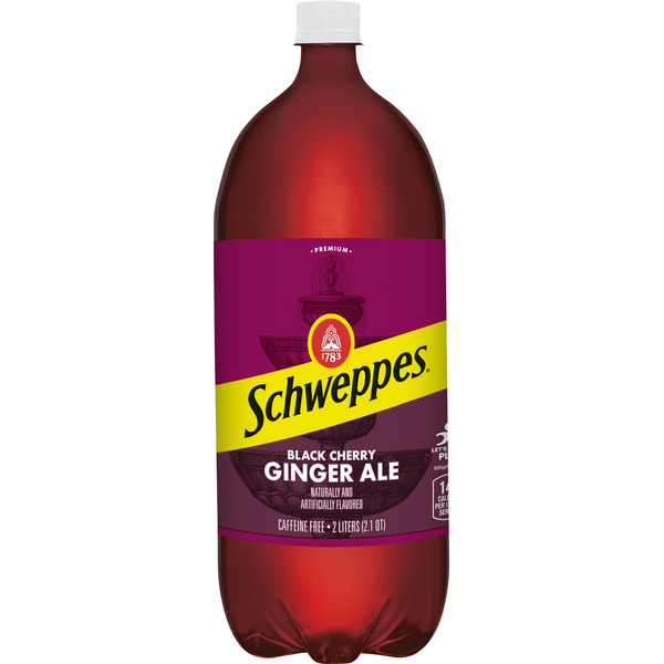 Water, Seltzer & Sparkling Water Schweppes Shcweppes Ginger Ale Black Cherry hero