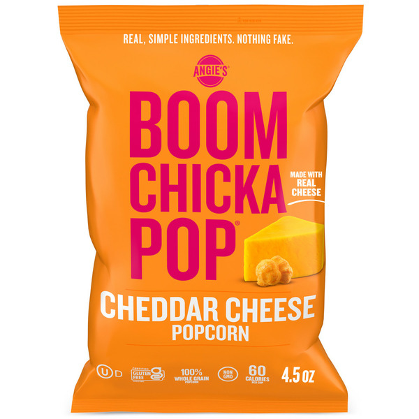 Popcorn & Jerky Angie's BOOMCHICKAPOP Cheddar Cheese Popcorn hero