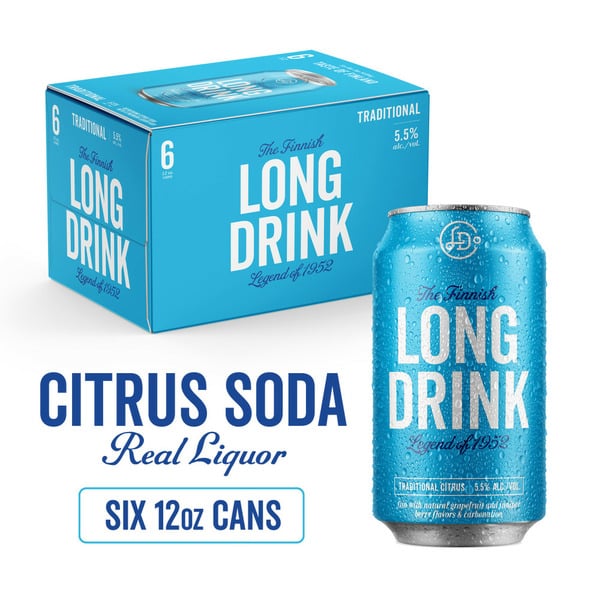 Cocktail Mixes The Long Drink Traditional, Citrus Soda, With Premium Liquor hero