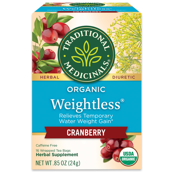 Tea Traditional Medicinals Organic Weightless Cranberry, Caffeine Free hero