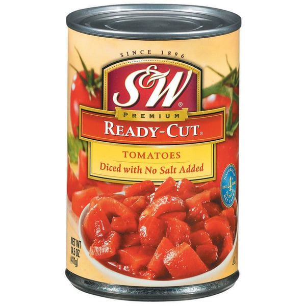 Canned & Jarred Vegetables S&W Ready Cut Premium Diced Tomatoes hero