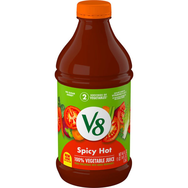 Juice & Nectars V8 Spicy Hot 100% Vegetable Juice hero