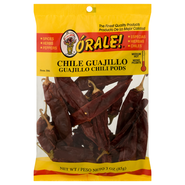 Spices & Seasoning ÓRALE! Guajillo Chili Pods, Medium Hot hero