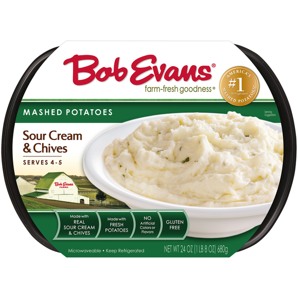 Ready to Heat Bob Evans Farms Sour Cream & Chives Mashed Potatoes hero